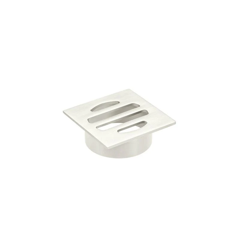 Meir Square Floor Grate Shower Drain 50mm outlet - PVD Brushed Nickel - Image 3