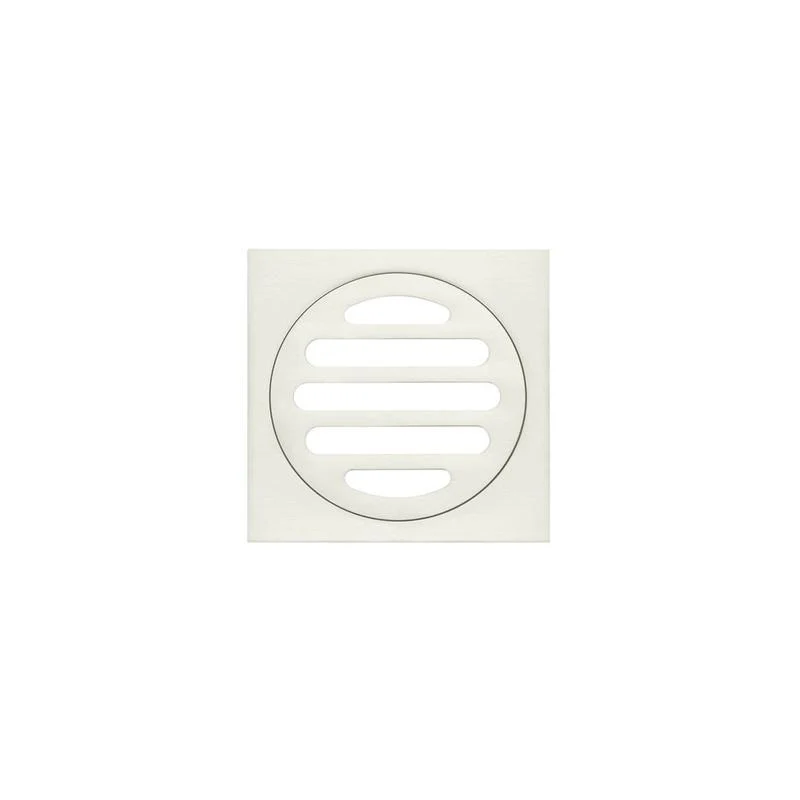 Meir Square Floor Grate Shower Drain 80mm outlet - PVD Brushed Nickel - Image 2