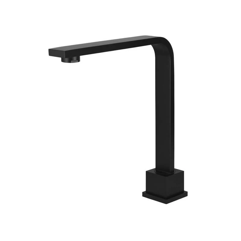 Meir Square High-Rise Swivel Hob Spout - Black Matte