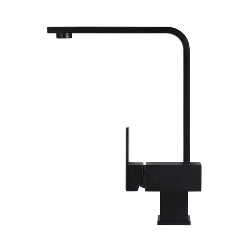 Meir Square Kitchen Sink Mixer Tap - Black Matte - Image 2