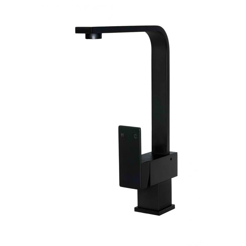 Meir Square Kitchen Sink Mixer Tap - Black Matte - Image 3