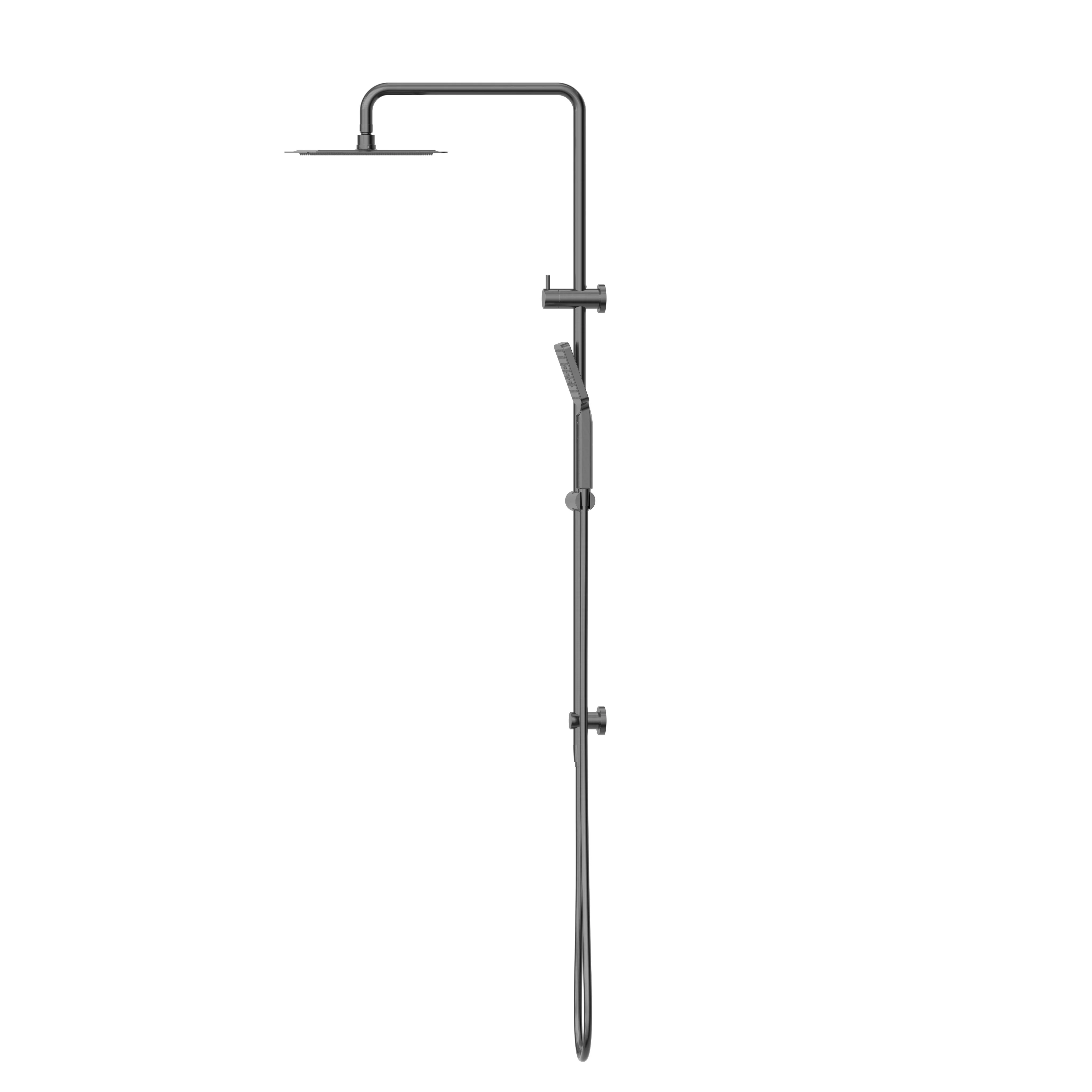 Nero Square Project Twin Shower - Gun Metal - Image 3