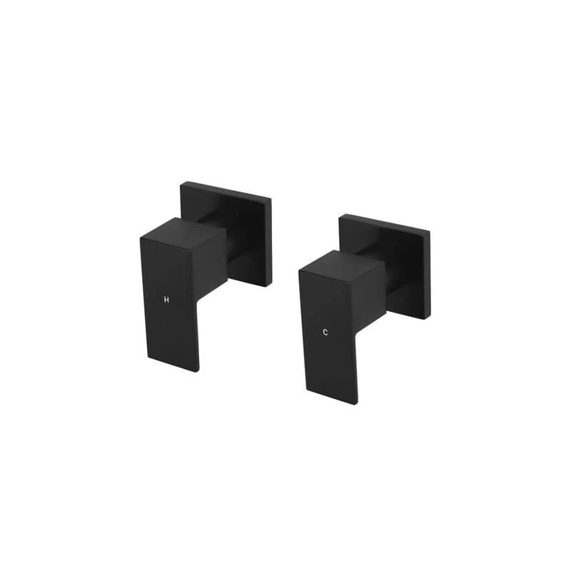 Meir Square Quarter-Turn Wall Top Assemblies - Black Matte