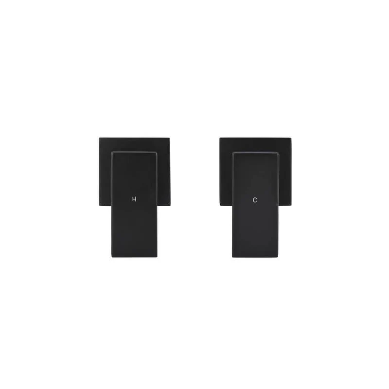 Meir Square Quarter-Turn Wall Top Assemblies - Black Matte - Image 2