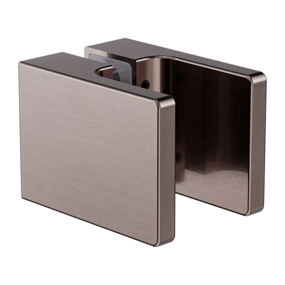 Nero Square Shower Knob Handle - Brushed Bronze