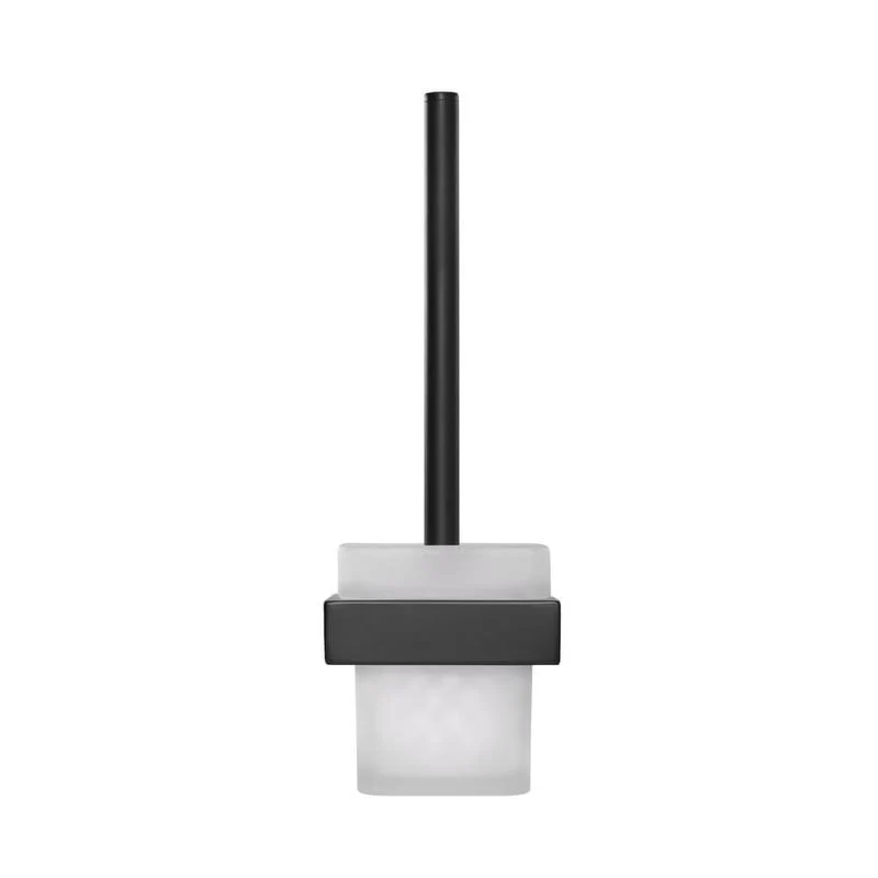 Meir Square Toilet Brush & Holder - Black Matte - Image 2