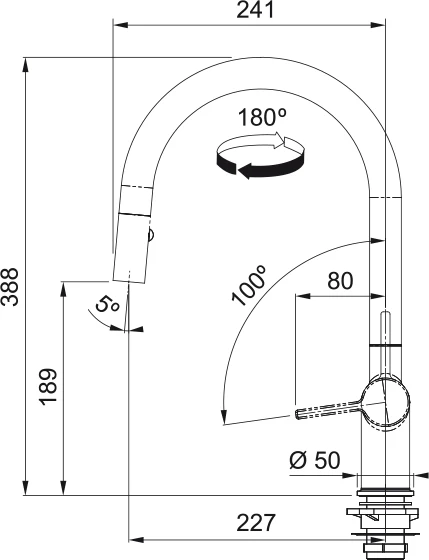 Franke Active Pull-Out Chrome Tap - Image 4
