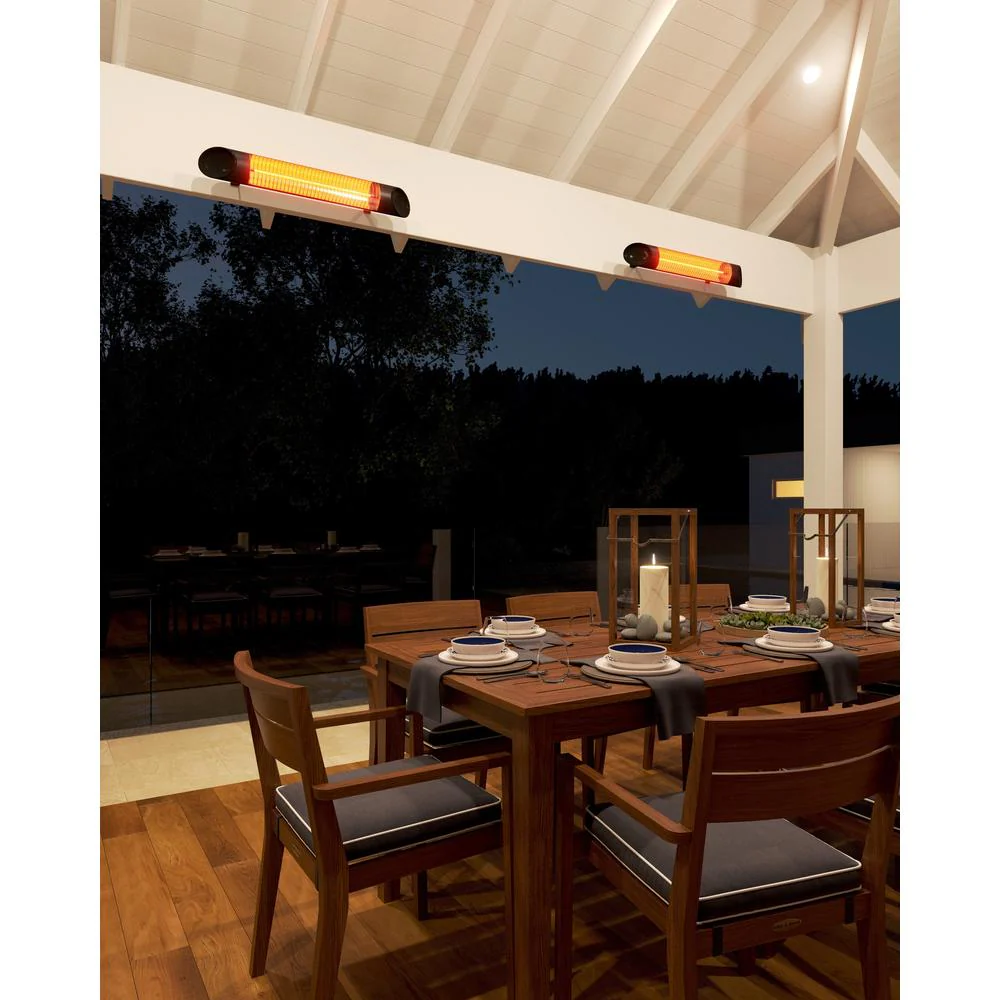 Thermogroup Ash 1200W Mid-Wave Outdoor Heater - Black - Image 4