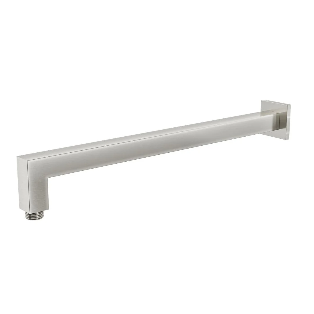 Linsol Tiana 400mm Square Wall Arm - Brushed Nickel