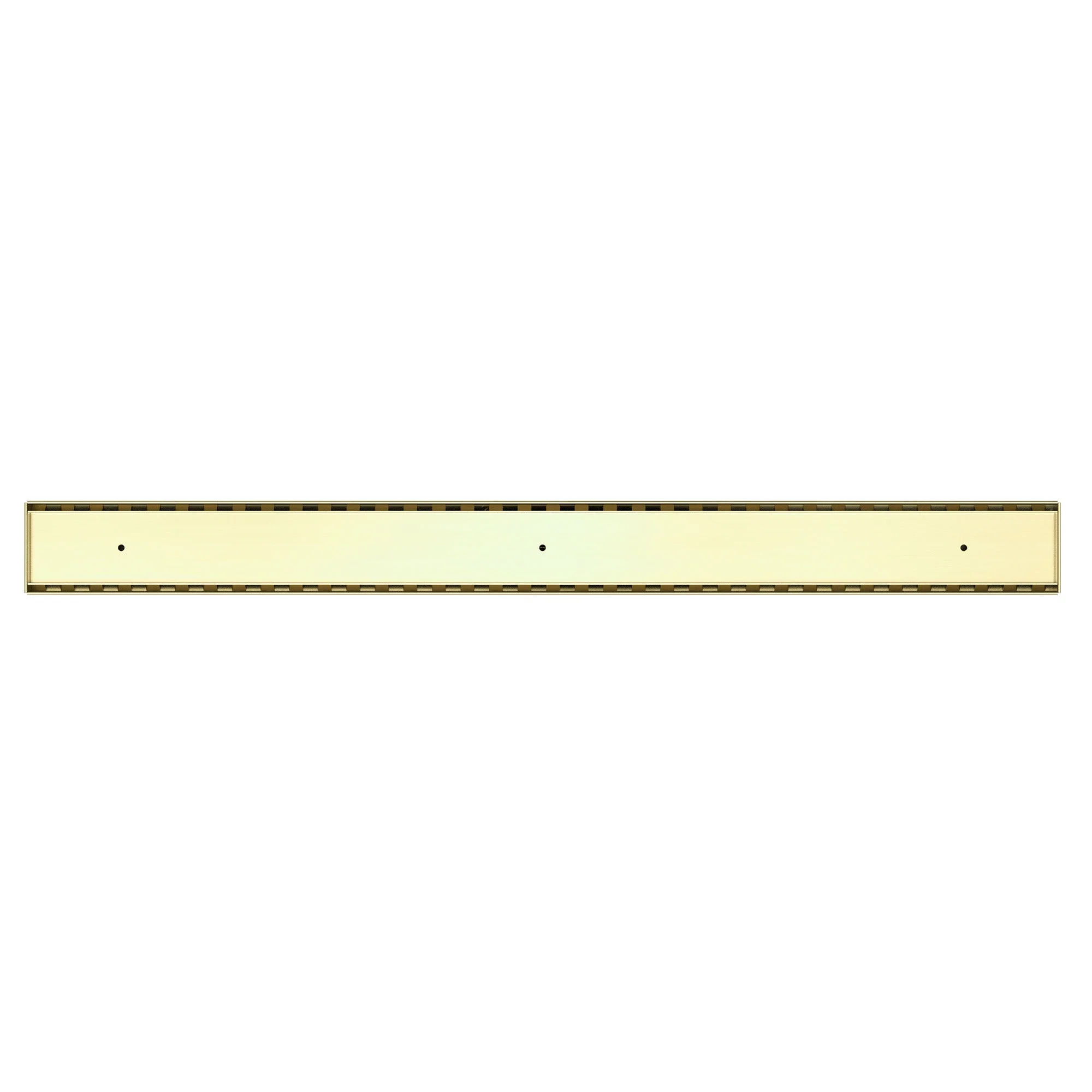 Nero Tile Insert V Channel Floor Grate 50mm Outlet With Hole Saw - Brushed Gold - Image 2