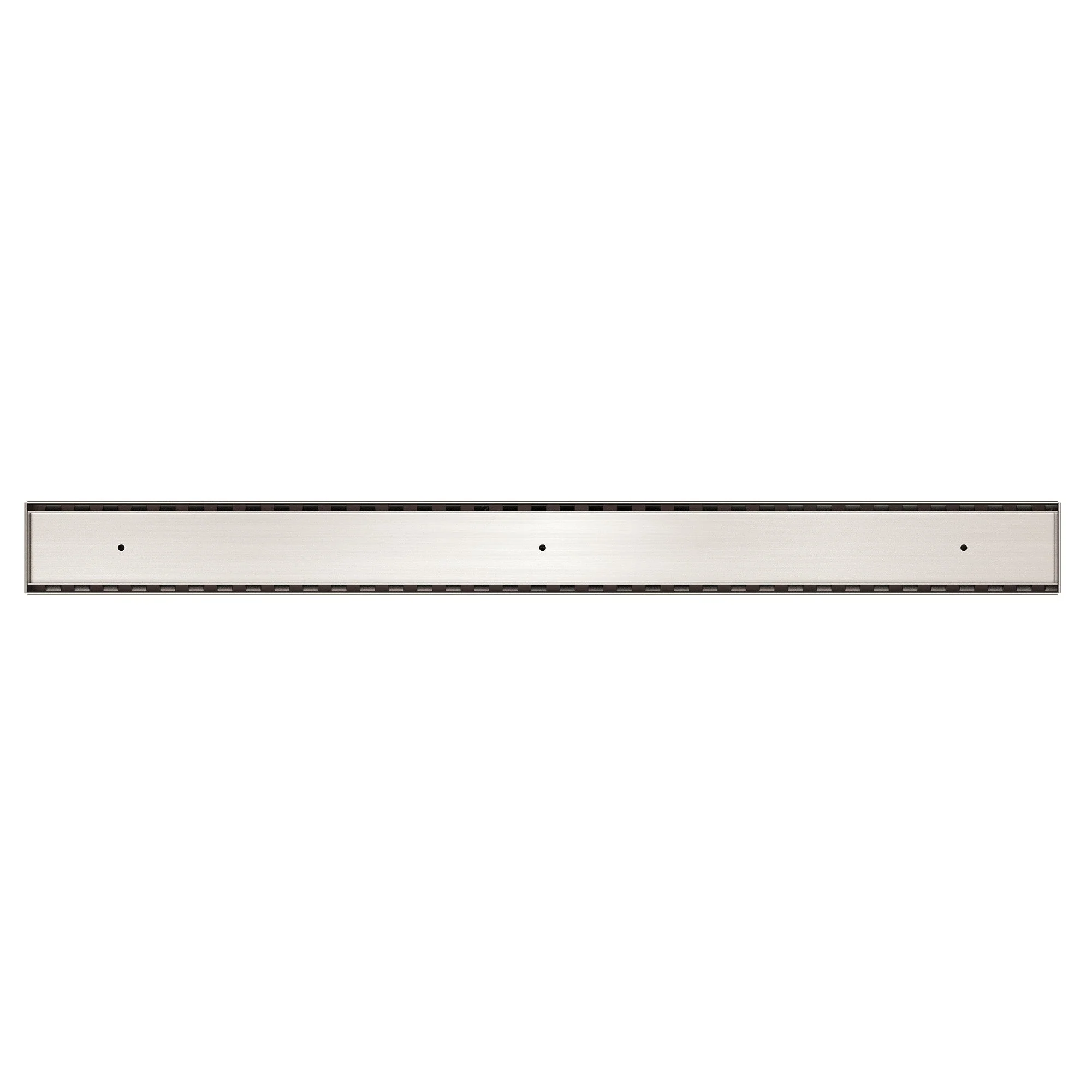 Nero Tile Insert V Channel Floor Grate 50mm Outlet With Hole Saw - Brushed Nickel - Image 2