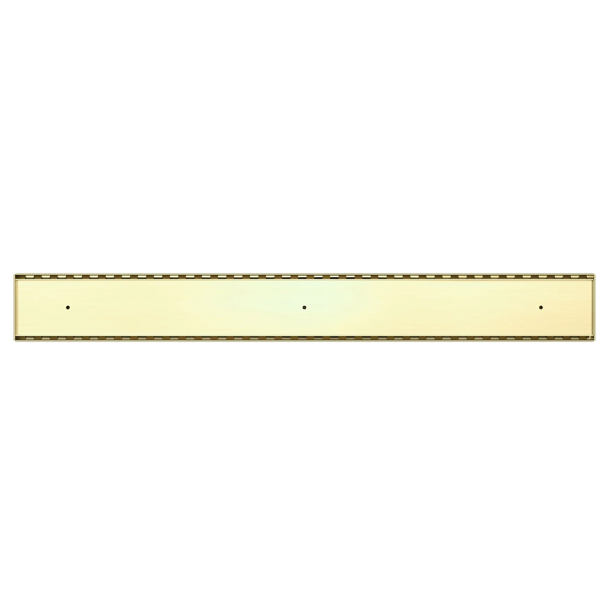 Nero Tile Insert V Channel Floor Grate 89mm Outlet With Hole Saw - Brushed Gold - Image 2