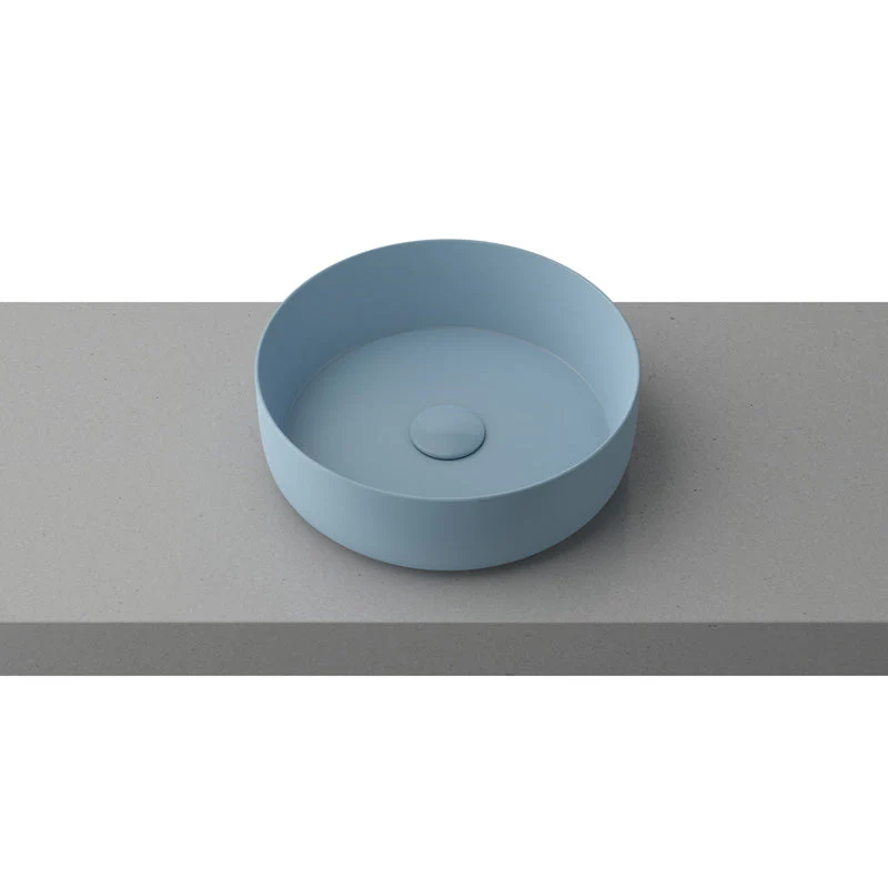 Timberline Allure Above Counter Basin - Blue Matt