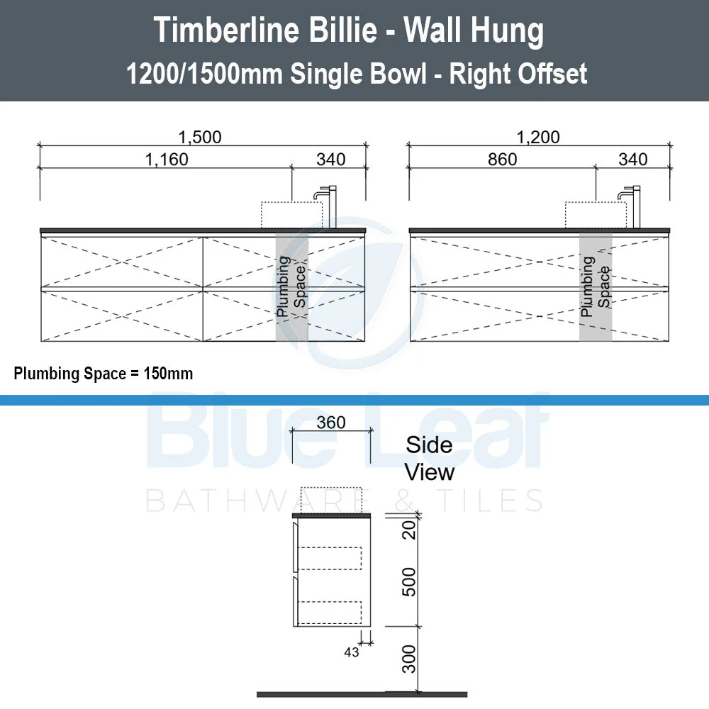 Timberline Billie Wall Hung Vanity - Image 7
