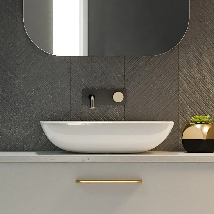 Timberline Bloom Above Counter Basin - White Gloss