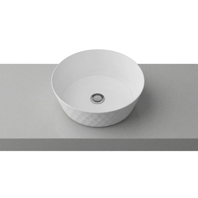 Timberline Diamond Above Counter Basin - White Gloss - Image 4