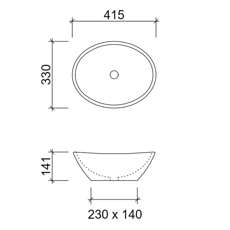 Timberline Elite Above Counter Basin - Black Matt - Image 3