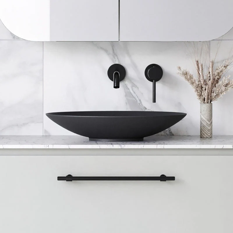 Timberline Feather Above Counter Basin - Black Matt