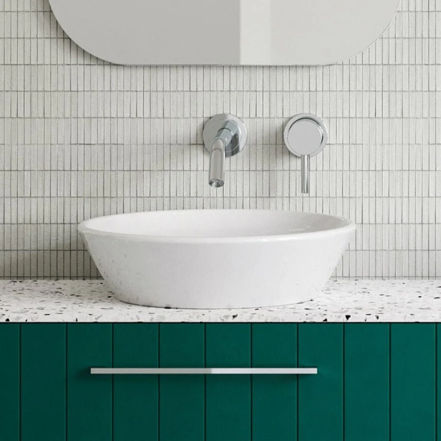 Timberline Jupiter Above Counter Basin - White Gloss