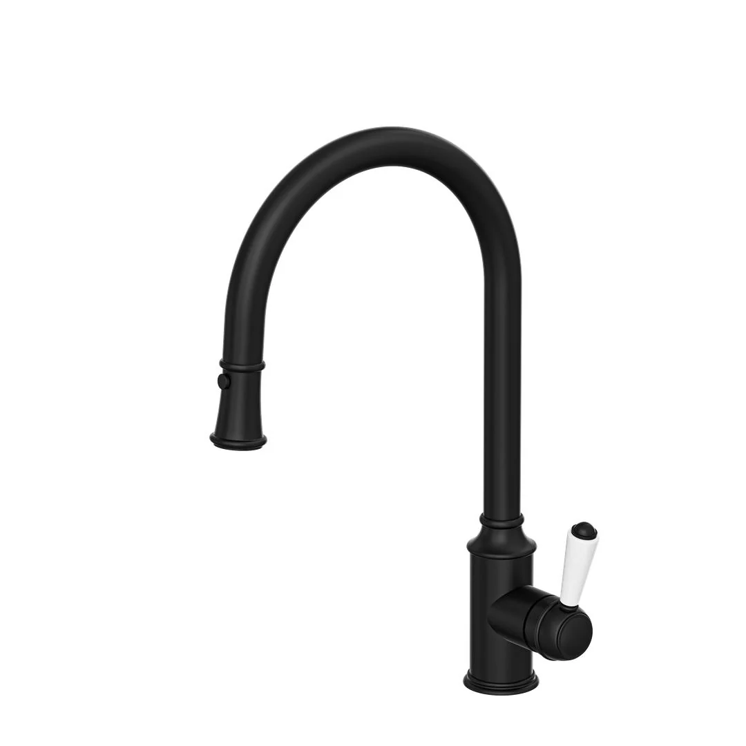Linsol Tommy Pull Out Sink Mixer - Matte Black - Image 2