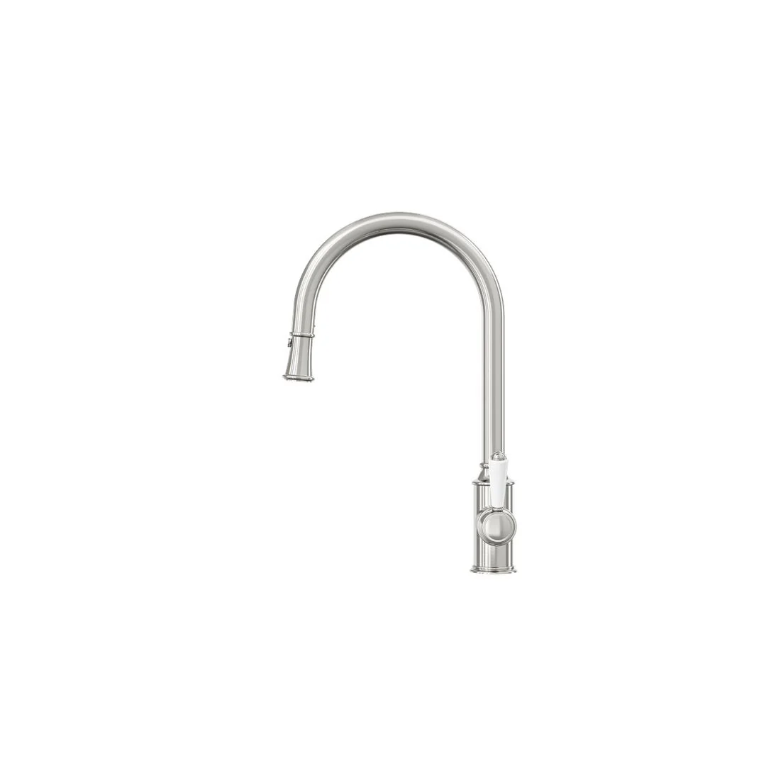 Linsol Tommy S2 Pull Out Sink Mixer - Brushed Nickel - Image 2