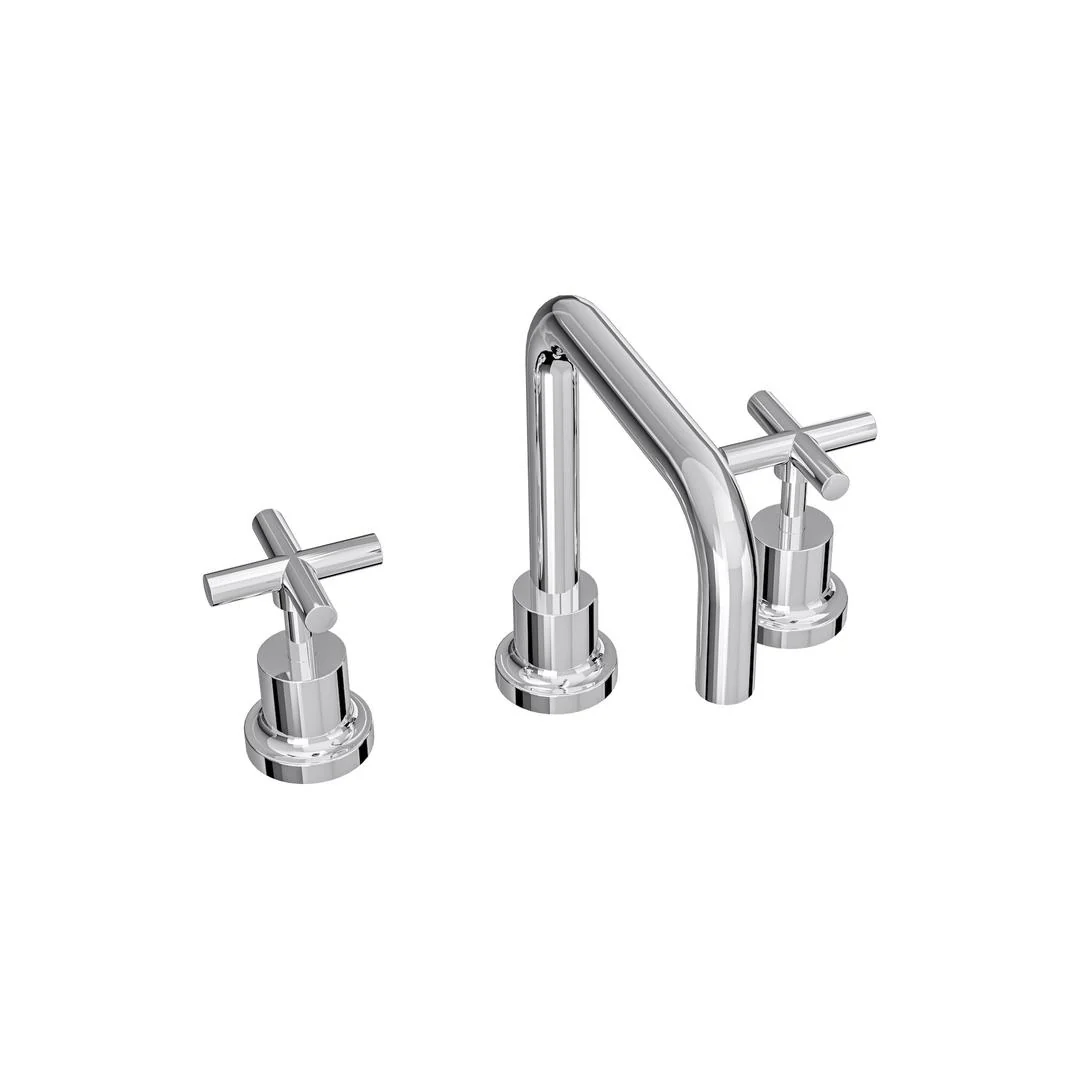 Linsol Tre Cross Handle Basin Set - Chrome - Image 2