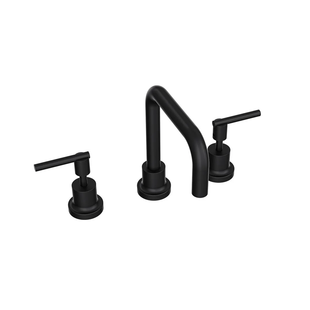 Linsol Tre Lever Handle Basin Set - Matte Black - Image 2