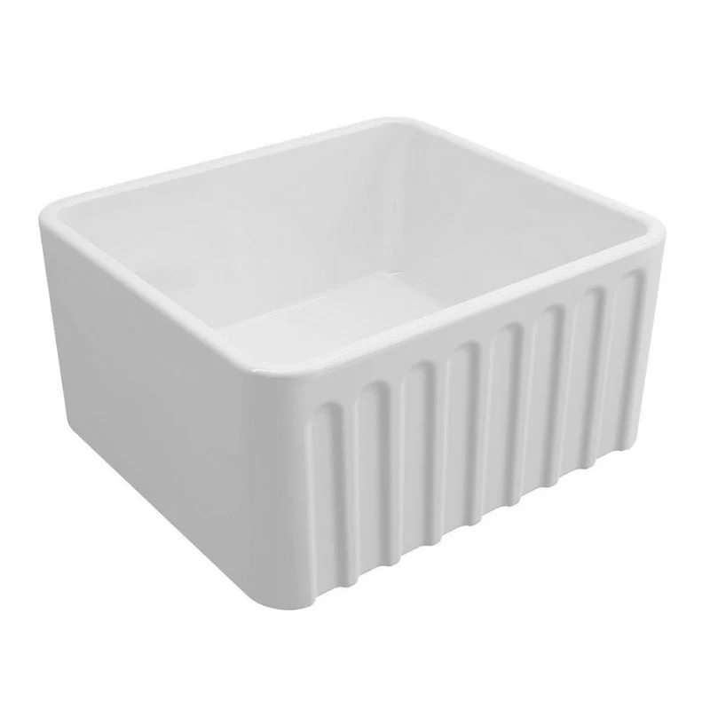 Turner Hastings Novi 500mm Fireclay Butler Sink - White Gloss - Image 2