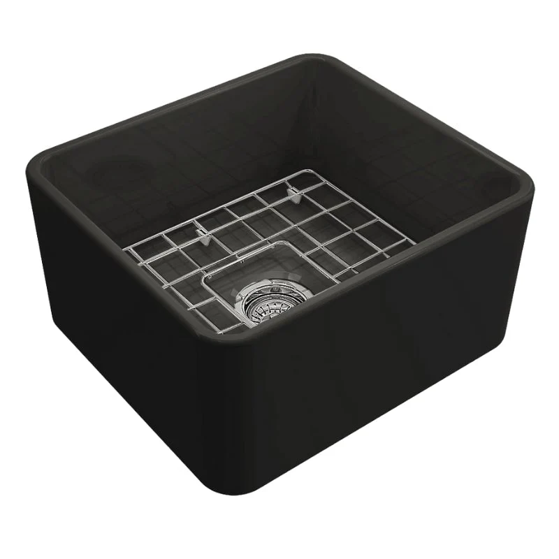 Turner Hastings Novi 500mm Fireclay Butler Sink - Black Matte