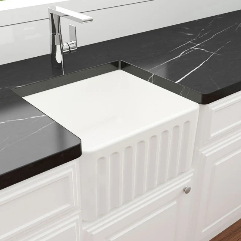 Turner Hastings Novi 500mm Fireclay Butler Sink - White Matte - Image 3