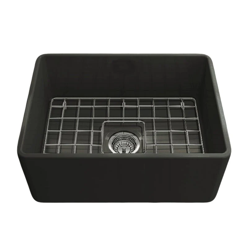 Turner Hastings Novi 600mm Fireclay Butler Sink - Black Matte