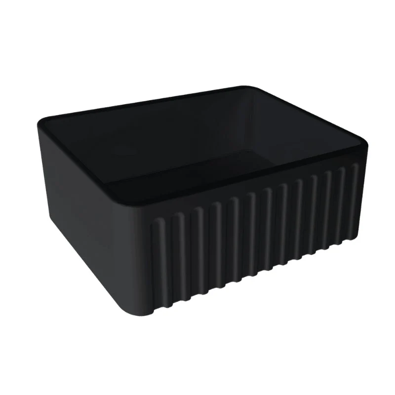 Turner Hastings Novi 600mm Fireclay Butler Sink - Black Matte - Image 2