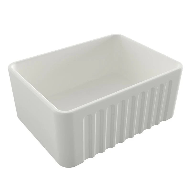 Turner Hastings Novi 600mm Fireclay Butler Sink - White Matte - Image 2