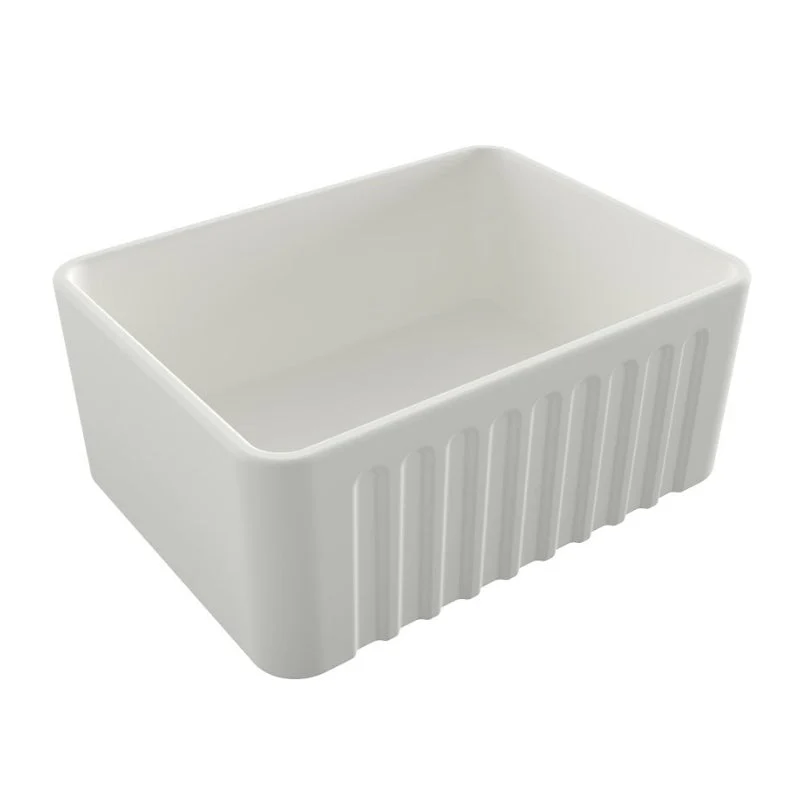 Turner Hastings Novi 600mm Fireclay Butler Sink - White Matte - Image 3