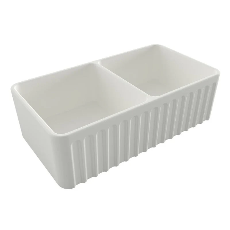 Turner Hastings Novi 850mm Fireclay Butler Sink - White Matte - Image 2