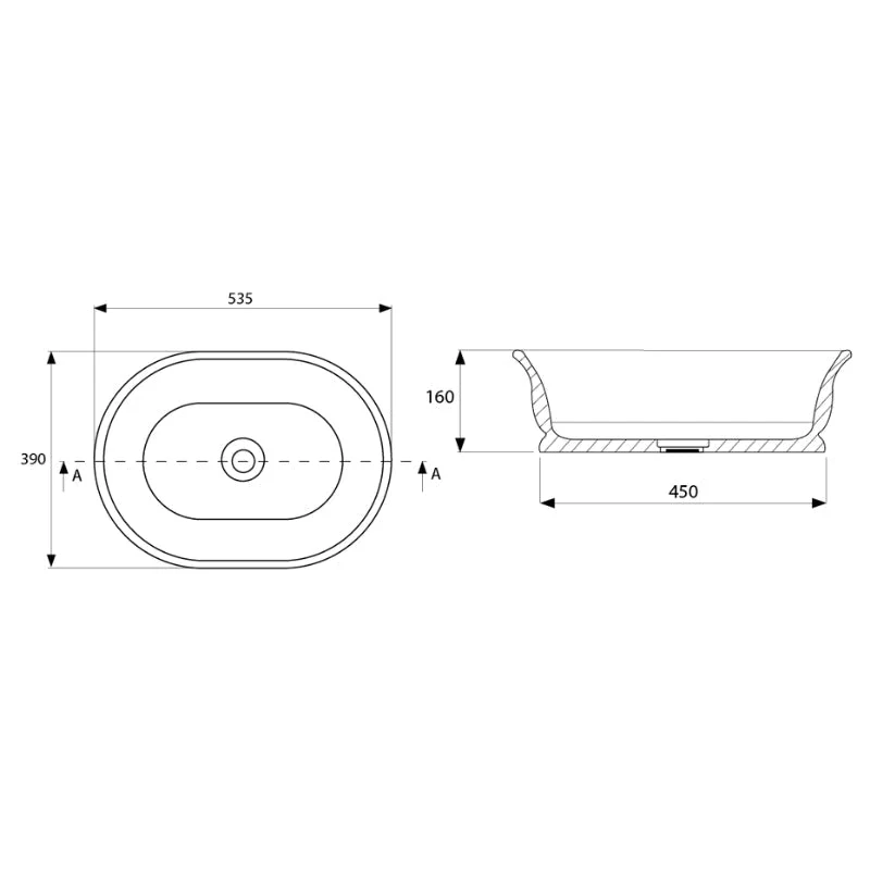 Turner Hastings Cambridge Titan Cast Basin - Satin Silk White - Image 3
