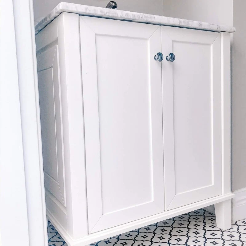Turner Hastings Coventry 750mm White Vanity With Marble Top & Under Counter Basin - Image 3