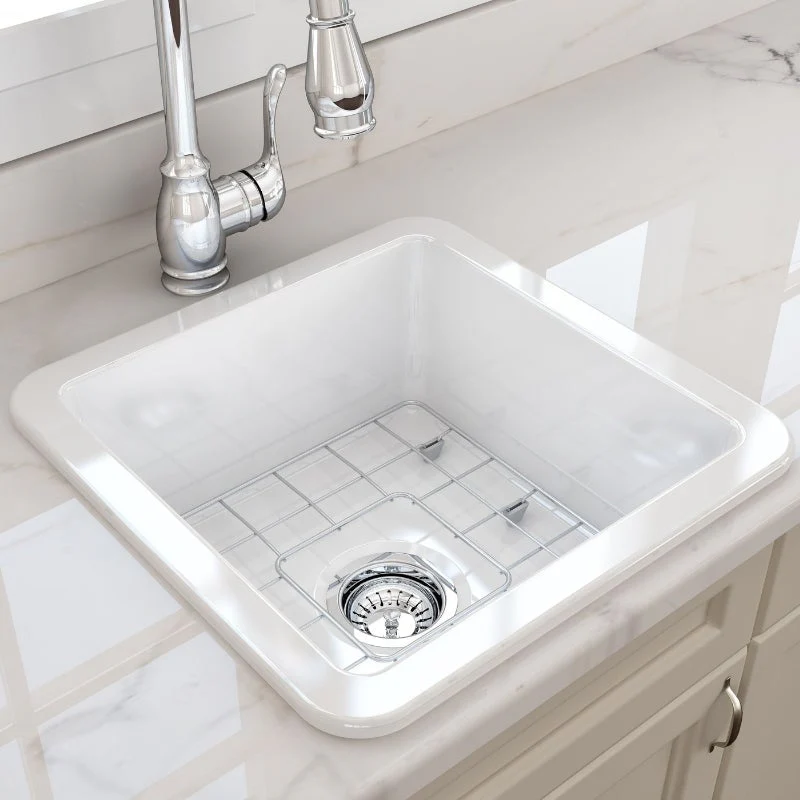 Turner Hastings Cuisine 460mm Inset / Undermount Fireclay Sink - Image 4