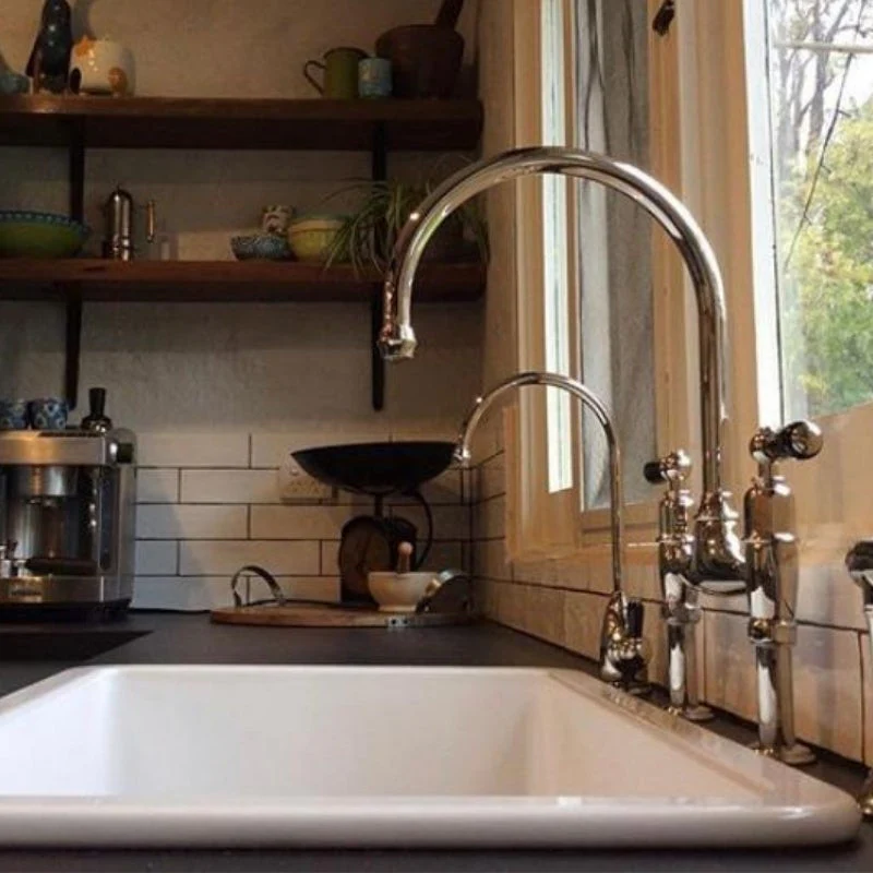Turner Hastings Cuisine 680mm Inset / Undermount Fireclay Sink - Image 4