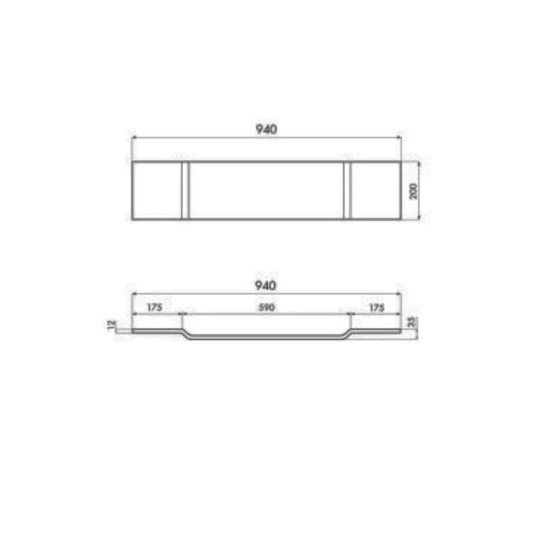 Turner Hastings Solid Surface Bath Caddy 94 x 20 - White Matte - Image 4