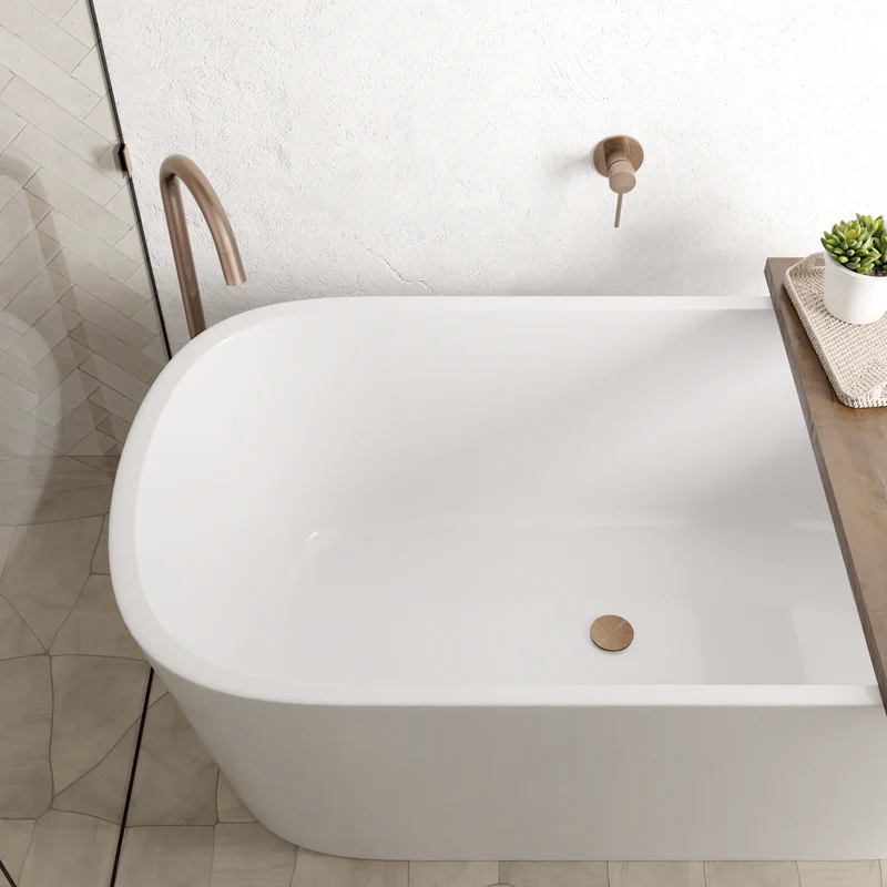 Meir Universal all-in-one Pop Up Waste - Basin & Bath - Champagne - Image 4