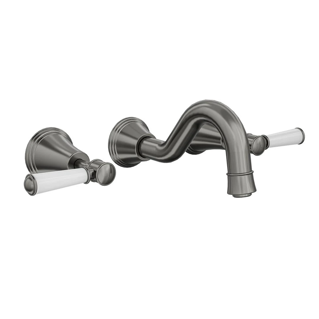 Linsol Vintage Lever Handle Bath Set - Gunmetal - Image 2