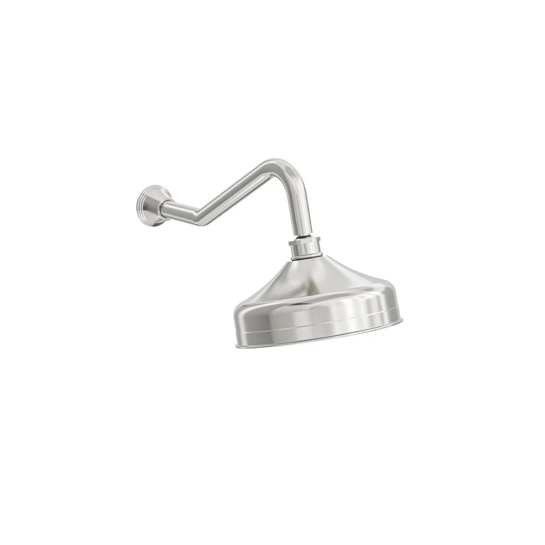 Linsol Vintage Wall Arm with 210mm Head - Brushed Nickel - Image 2