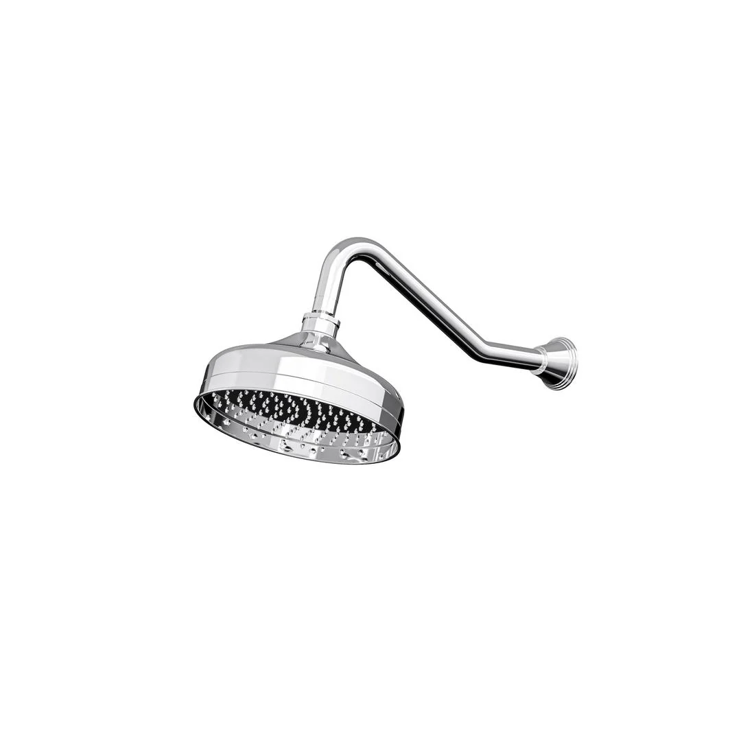 Linsol Vintage Wall Arm with 210mm Head - Chrome