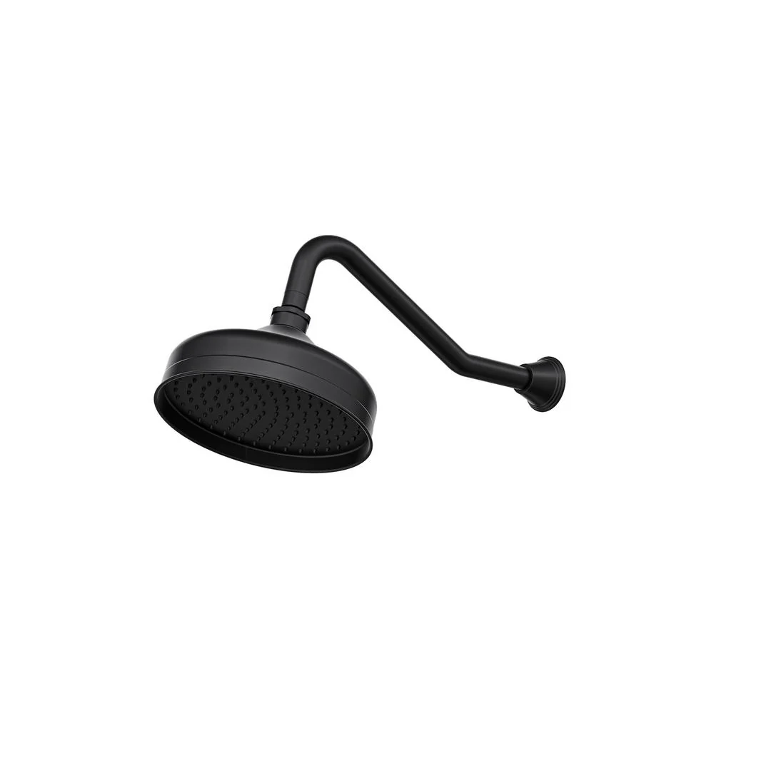 Linsol Vintage Wall Arm with 210mm Head - Matte Black