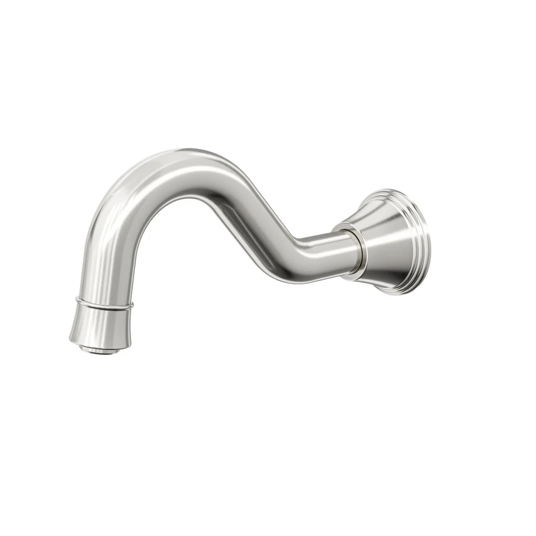Linsol Vintage Wall Mount Bath Spout - Brushed Nickel