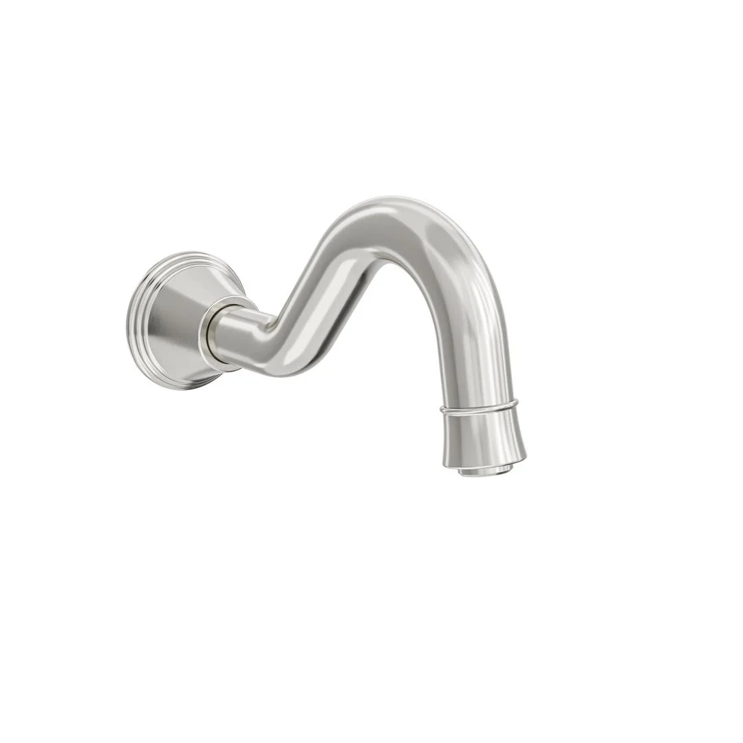 Linsol Vintage Wall Mount Bath Spout - Brushed Nickel - Image 2