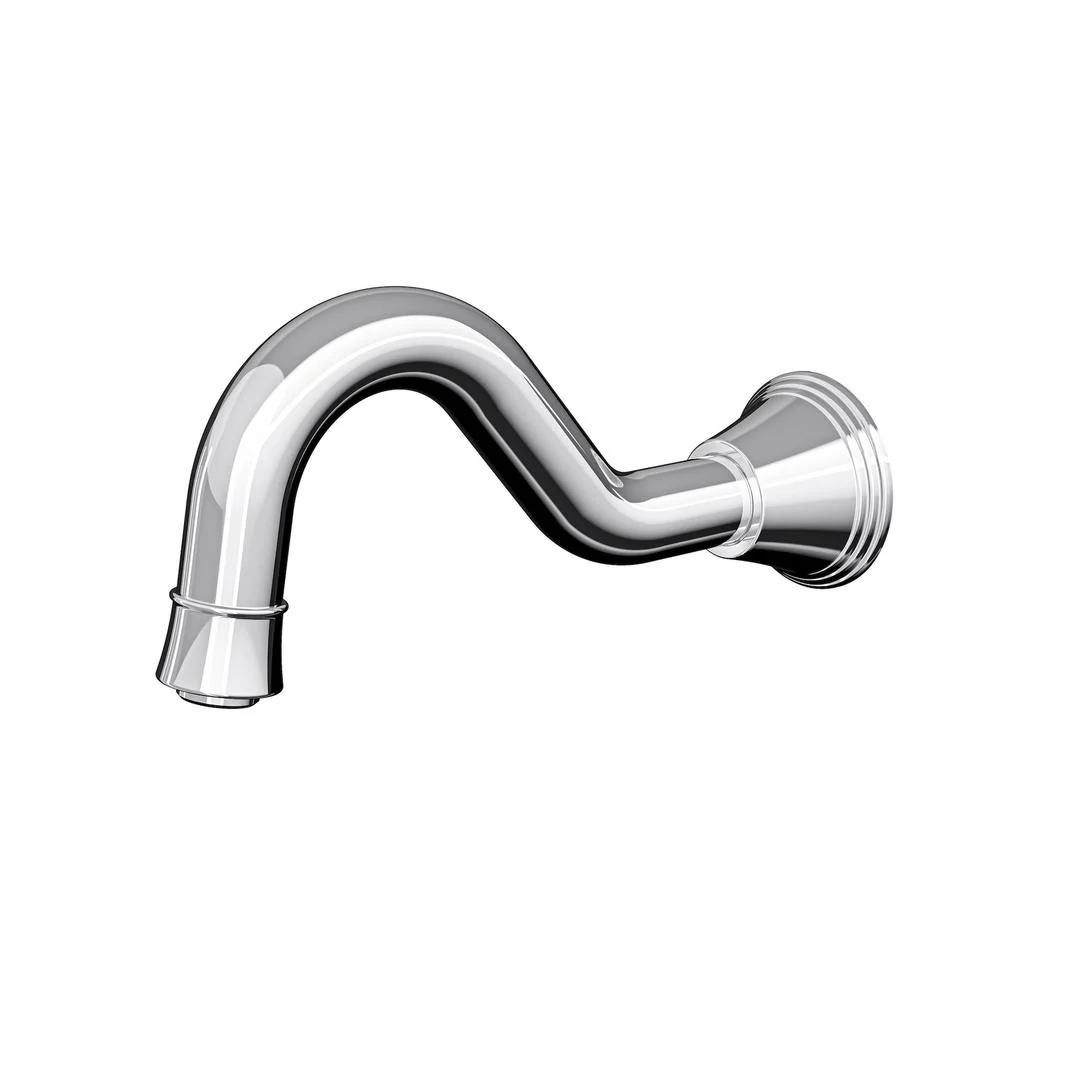 Linsol Vintage Wall Mount Bath Spout - Chrome