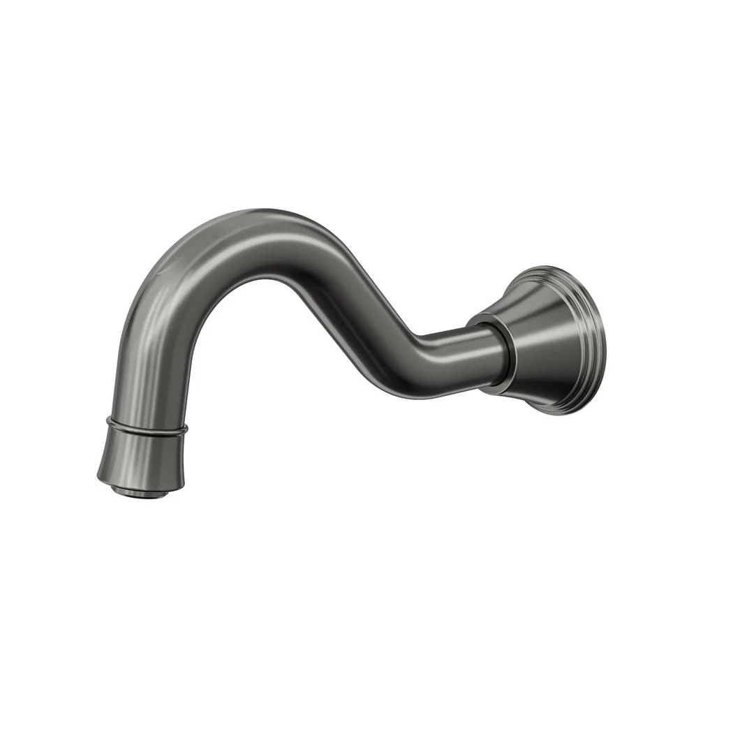 Linsol Vintage Wall Mount Bath Spout - Gunmetal