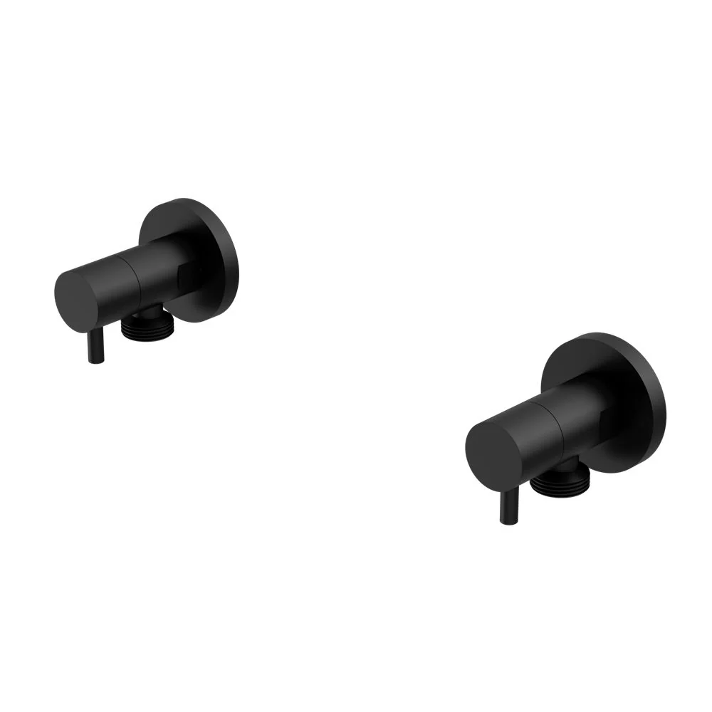 Nero Washing Machine Tap Set - Black Matte